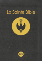 Bible Colombe relié - Couverture semi-rigide noire, tranche dorée