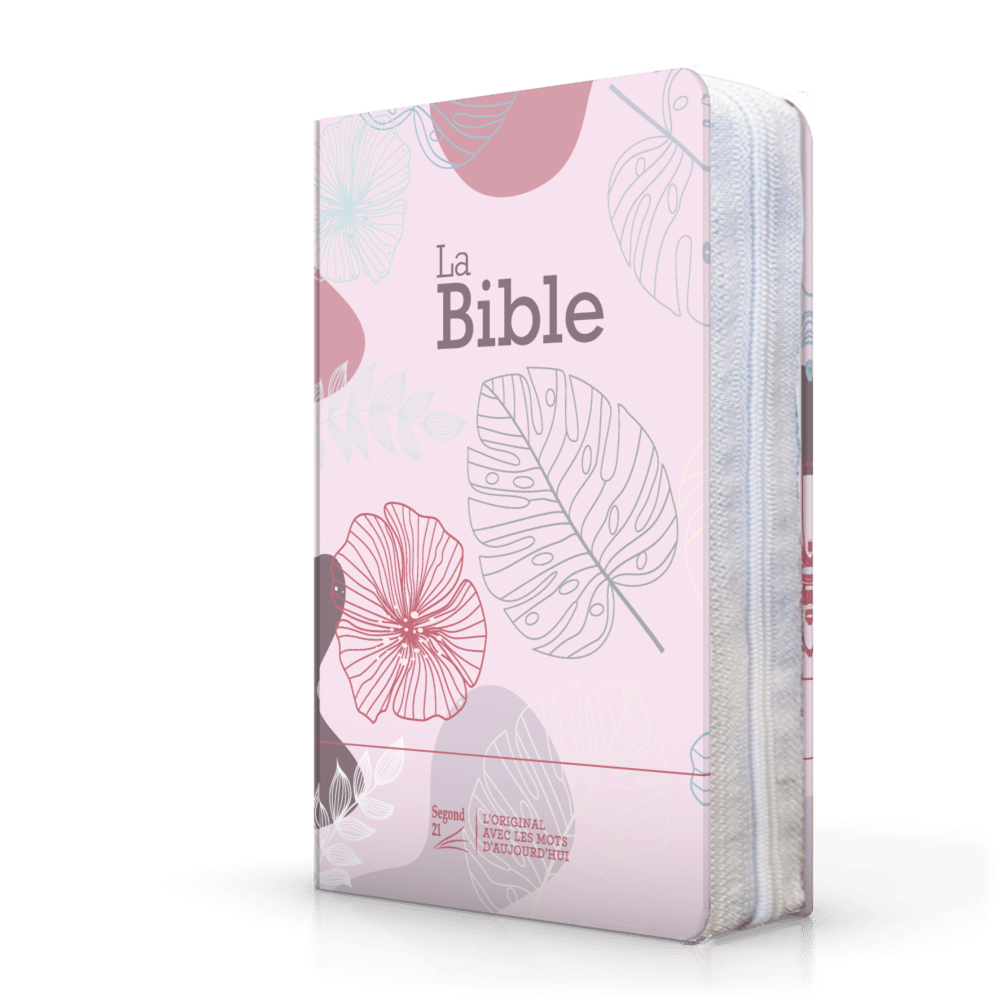 Bible Segond 21 compacte (Premium Style) - couverture souple toilée rose bonbon, avec fermeture éc