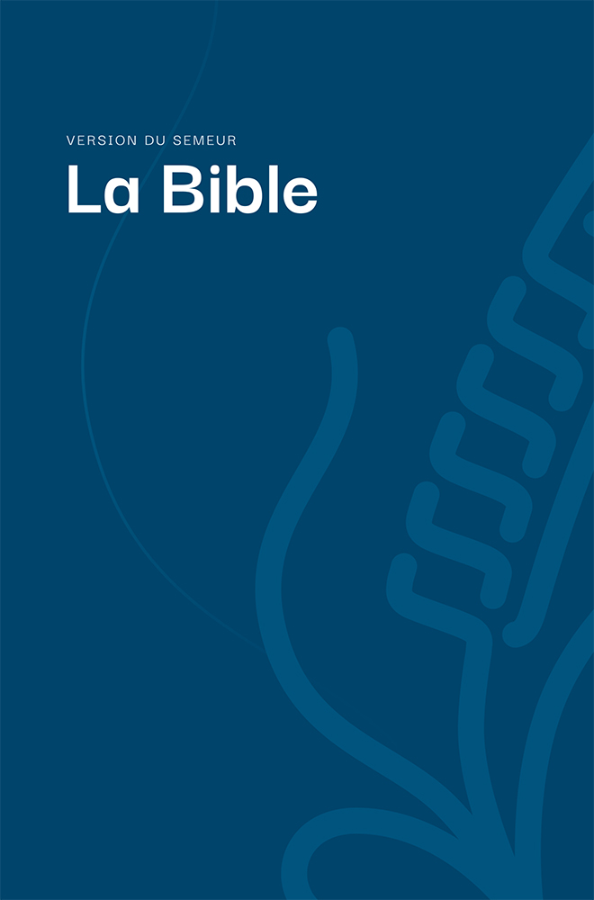 Bible Semeur, couverture rigide bleu, tranche blanche