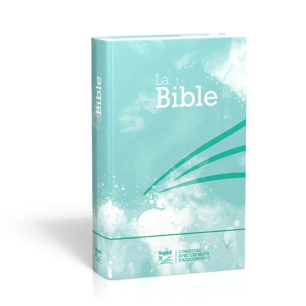 Bible Segond 21 compacte - couverture rigide motif bleu turquoise
