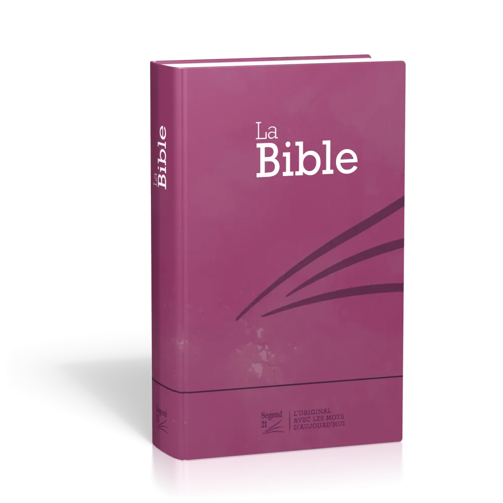 Bible Segond 21 compacte - couverture rigide motif prune