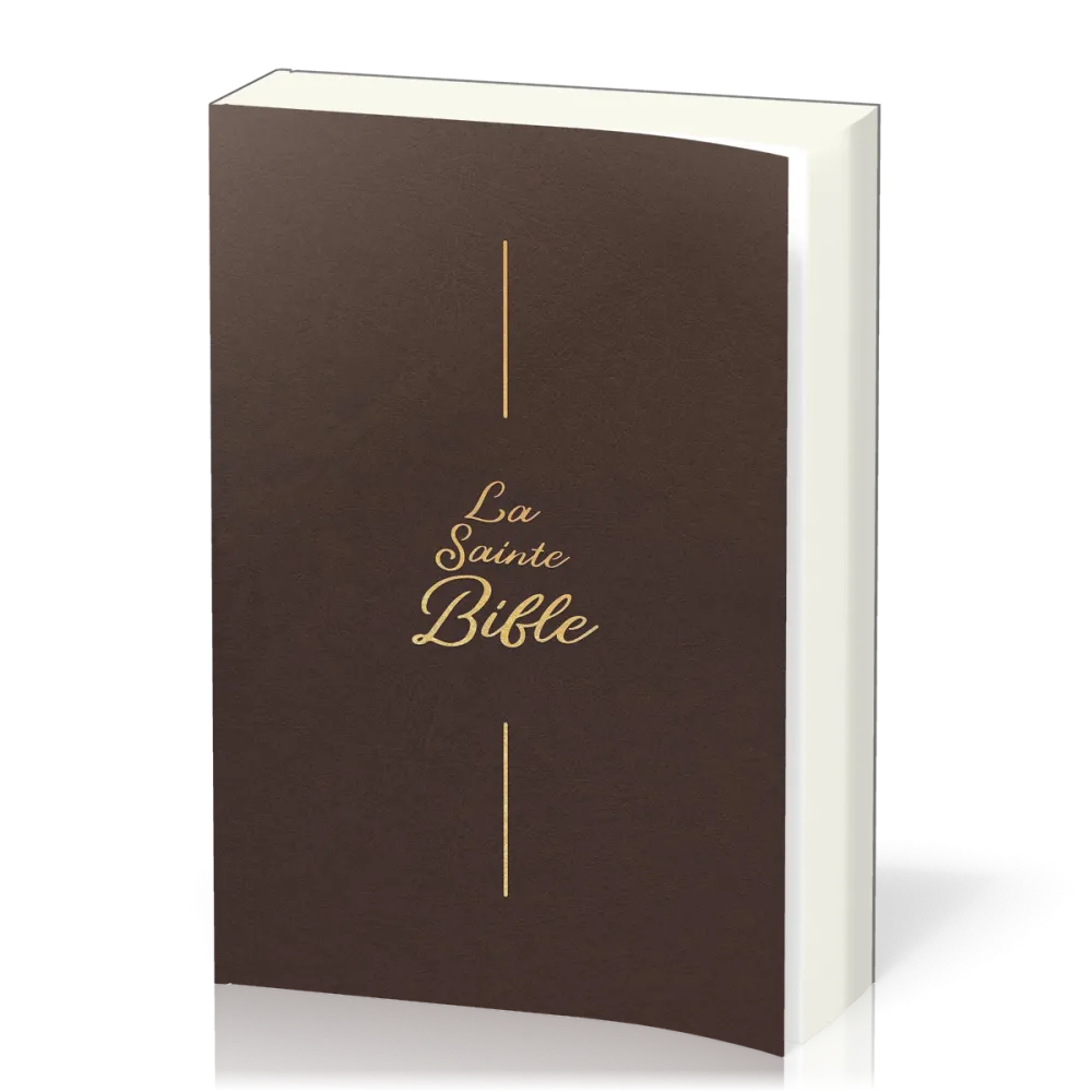 Bible Segond 1910 souple brun brillant