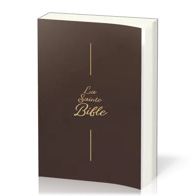 Bible Segond 1910 souple brun brillant