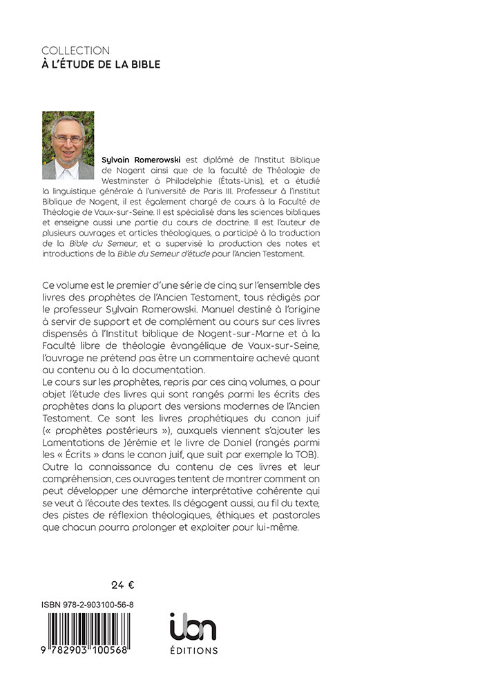 Livres des prophètes (Les) - Vol. 1 - Introduction générale aux livres prophétiques