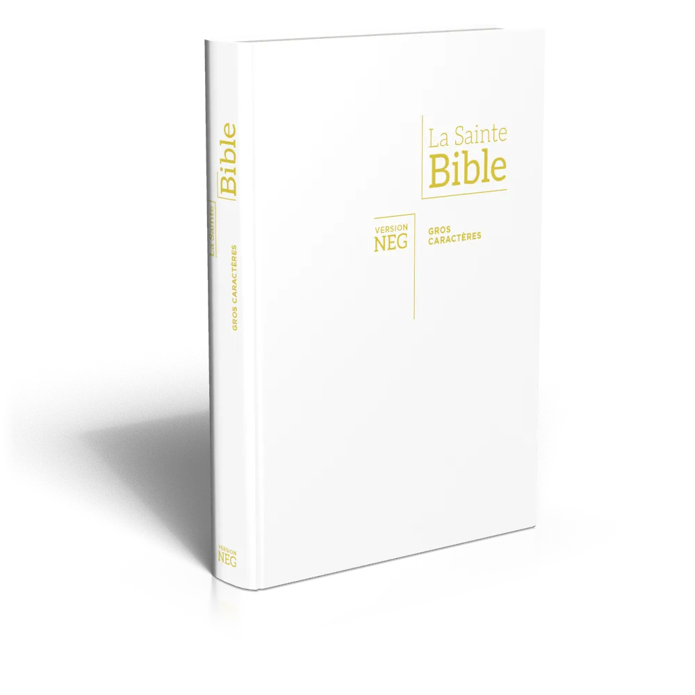 Bible NEG gros caractères - blanche