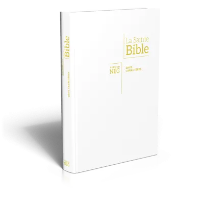 Bible NEG gros caractères - blanche