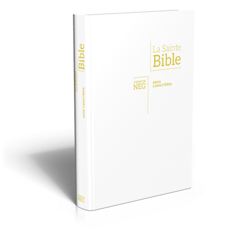 Bible NEG gros caractères - blanche