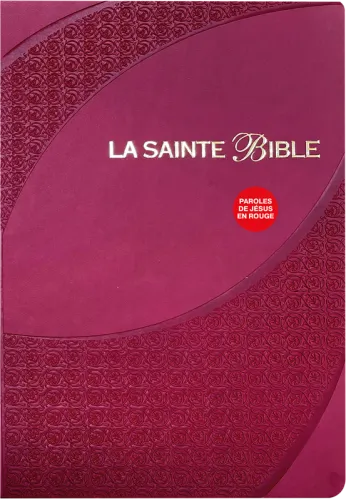 Bible Segond 1910 gros caractères similicuir bordeaux, onglets, tranche or