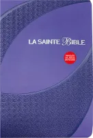 Bible Segond 1910 gros caractères similicuir violet, onglets, tranche argent