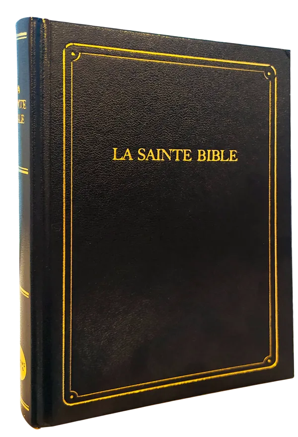 Bible Segond 1910 compacte noire rigide onglets