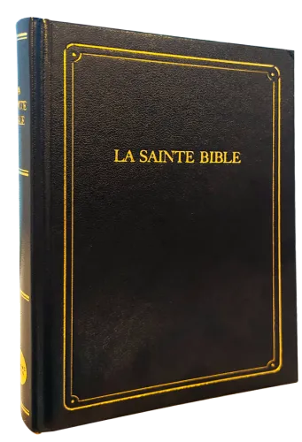 Bible Segond 1910 compacte noire rigide onglets