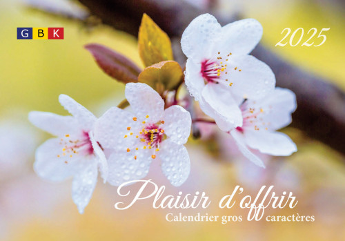 Calendrier Plaisir d'offrir - gros caractères