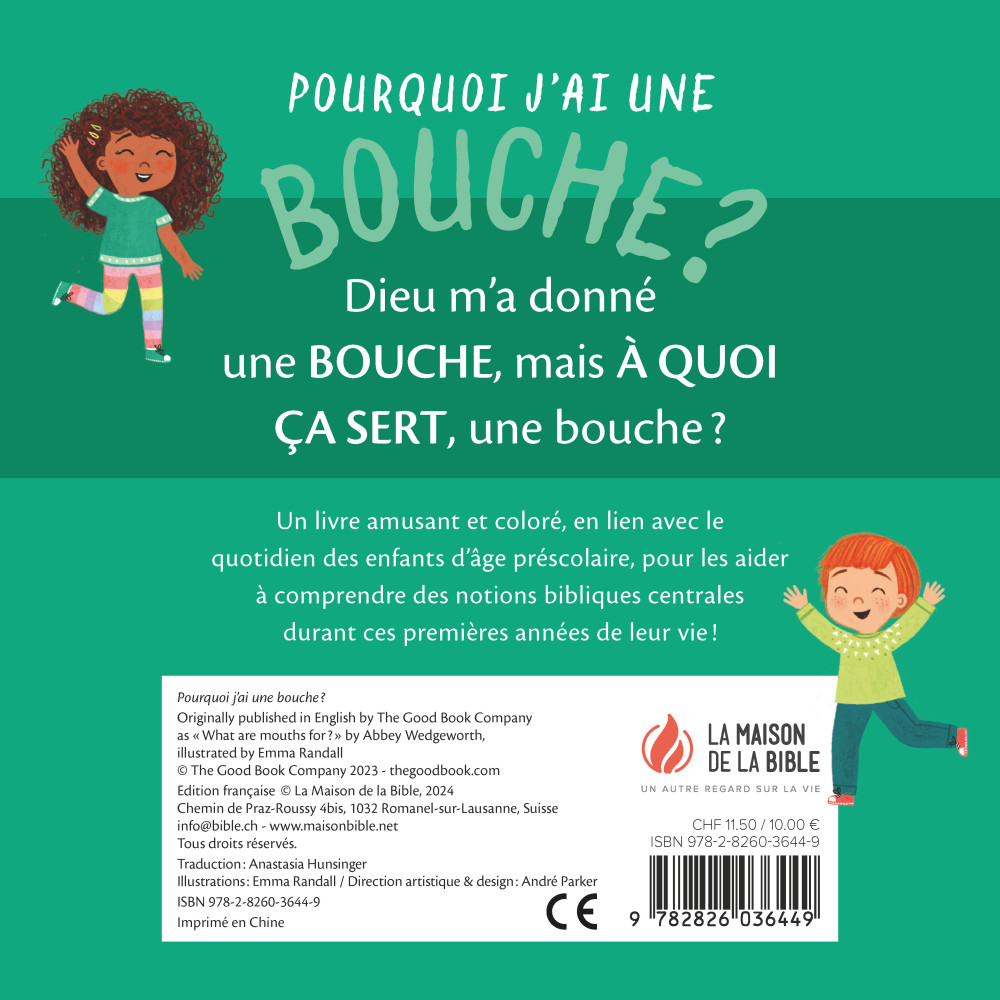 Pourquoi j'ai une bouche ?