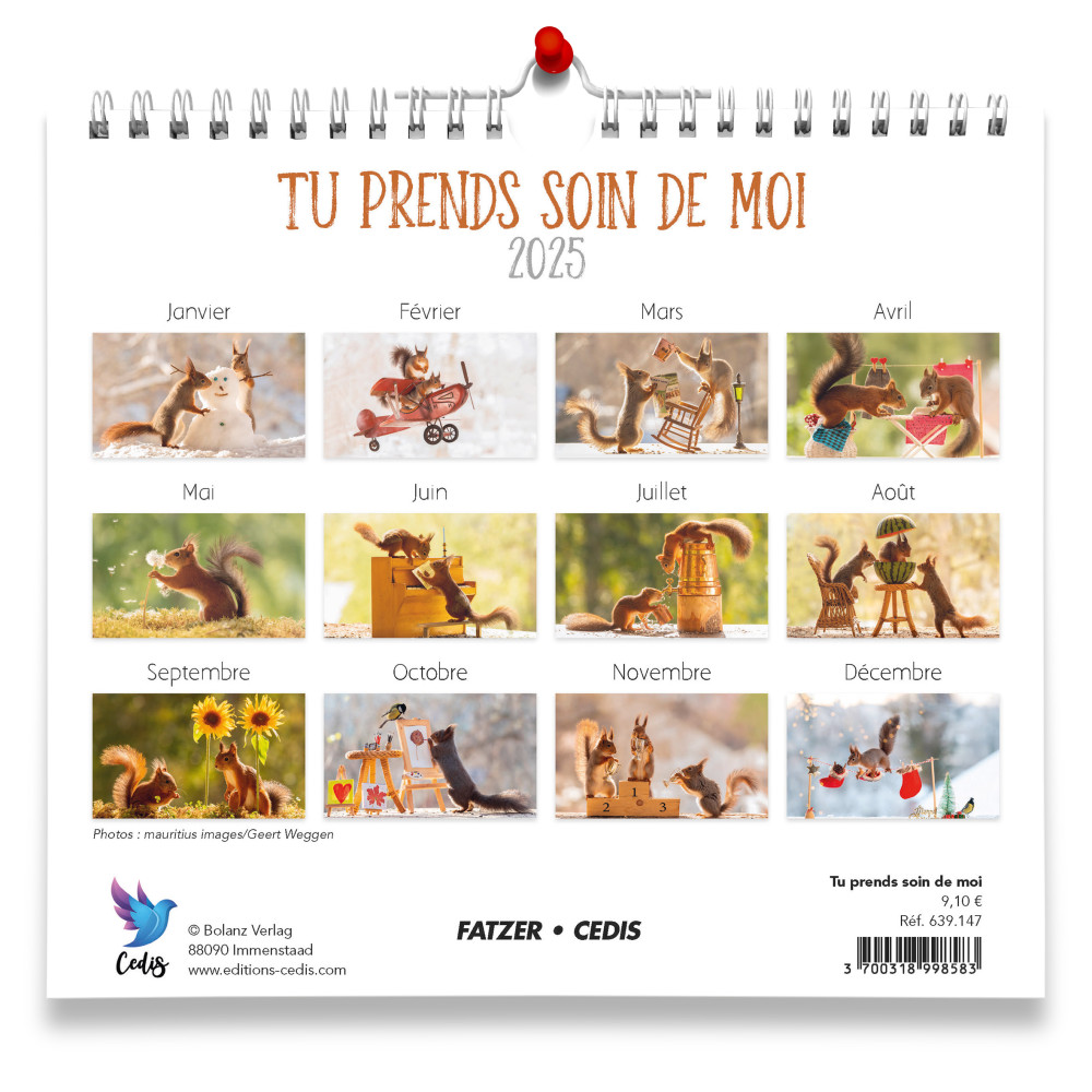 Calendrier Tu prends soin de moi