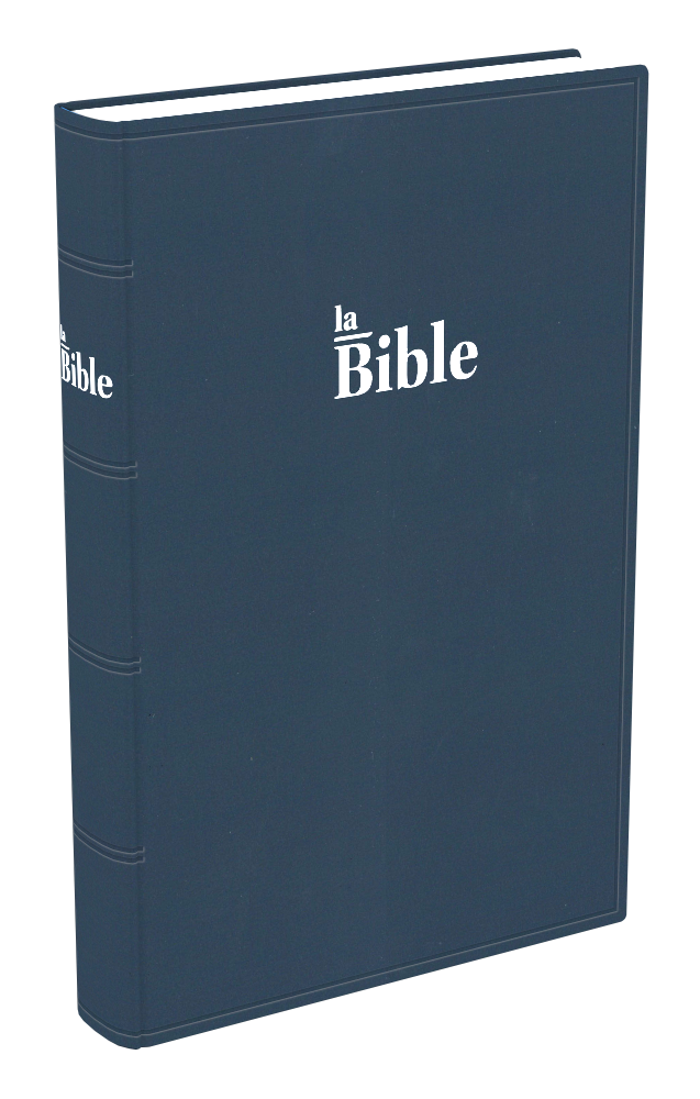 Bible Darby 2024 grand format, souple bleu