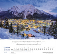 Calendrier Montagnes - trilingue, poster mural