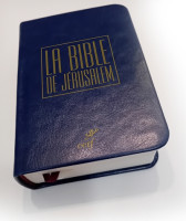 Bible de Jérusalem de poche, reliée similicuir bleue