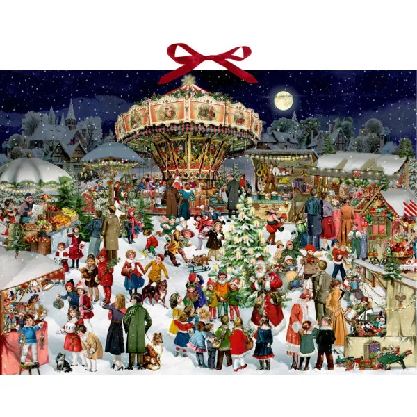 Calendrier de l'avent Marché de Noël