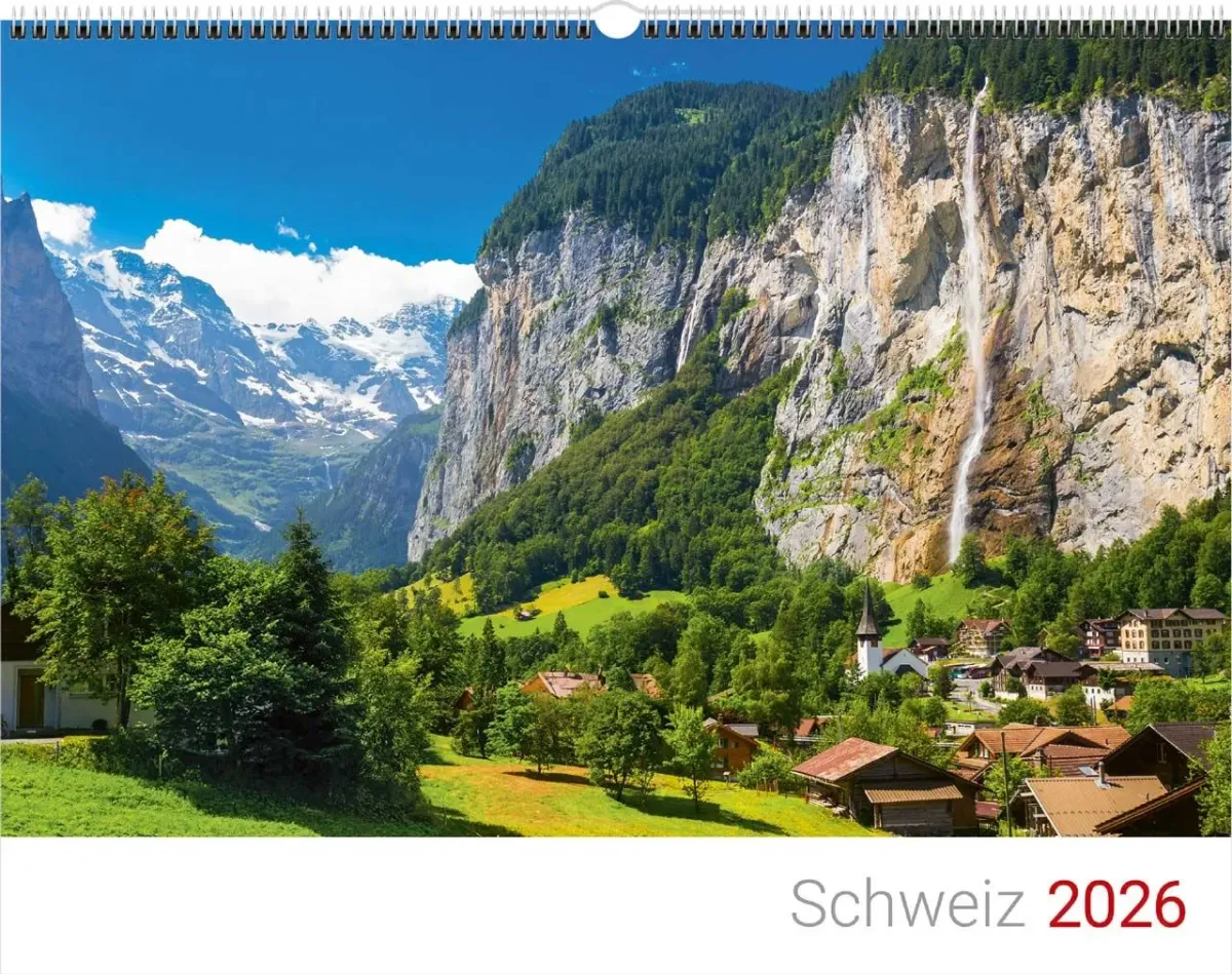 Calendrier Paysages Suisses - anglais