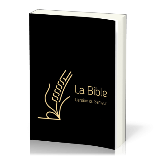 Bible Semeur 2015, gros caractères semi-souple textile noire, tranche dorée
