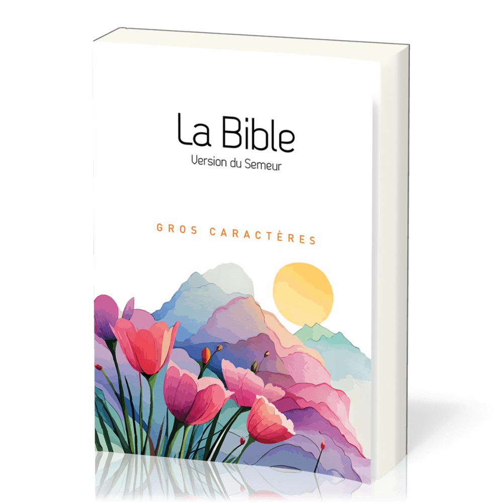 Bible Semeur 2015, gros caractères, blanche illustrée, tranche blanche