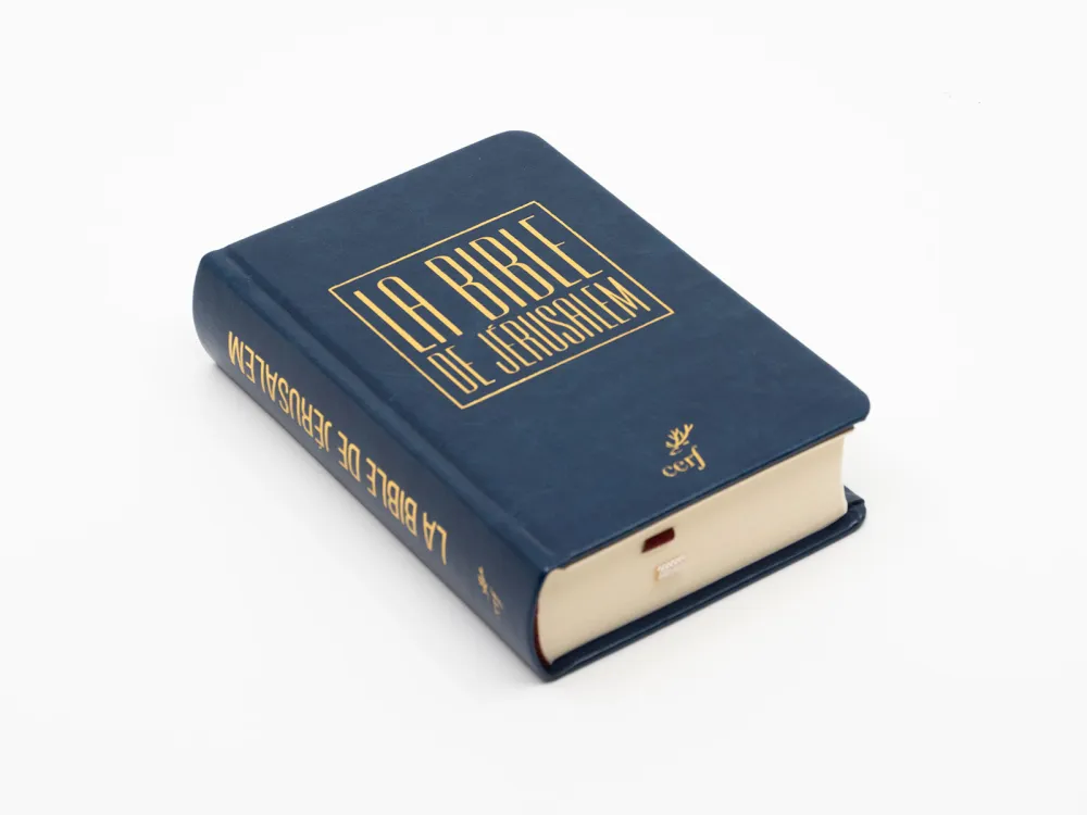 Bible de Jérusalem de poche, reliée similicuir bleue