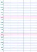 Calendrier Multiplanning - mural