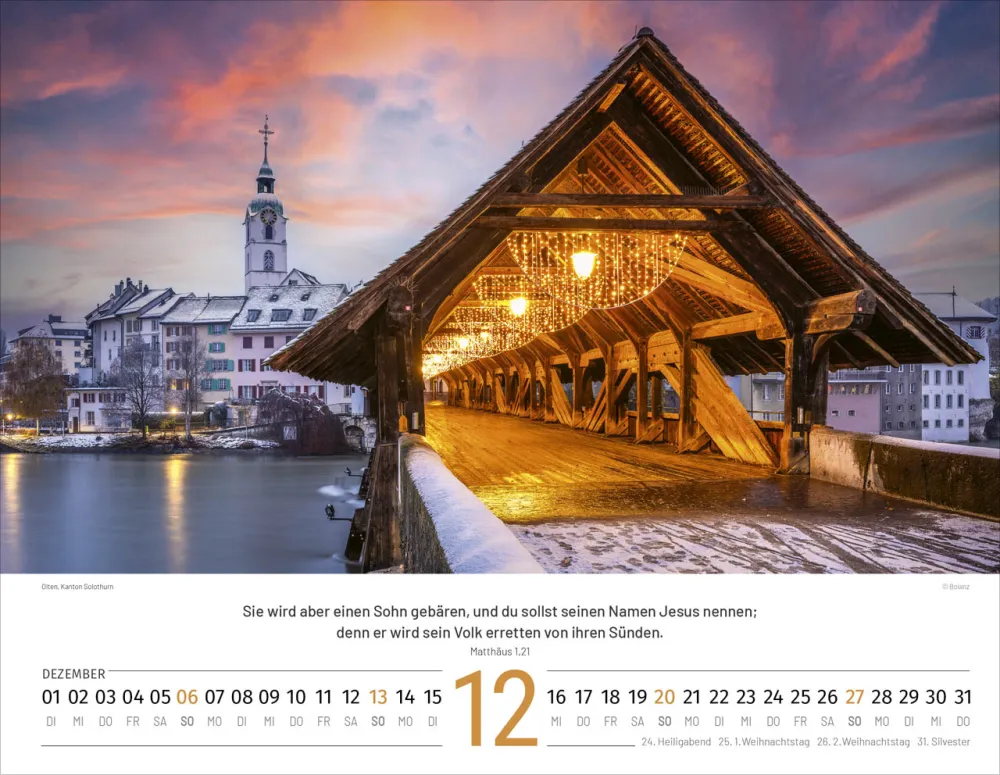 Calendrier Paysages Suisses - allemand