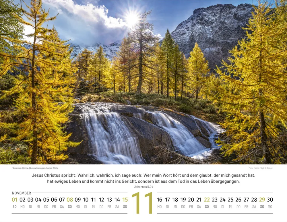 Calendrier Paysages Suisses - allemand