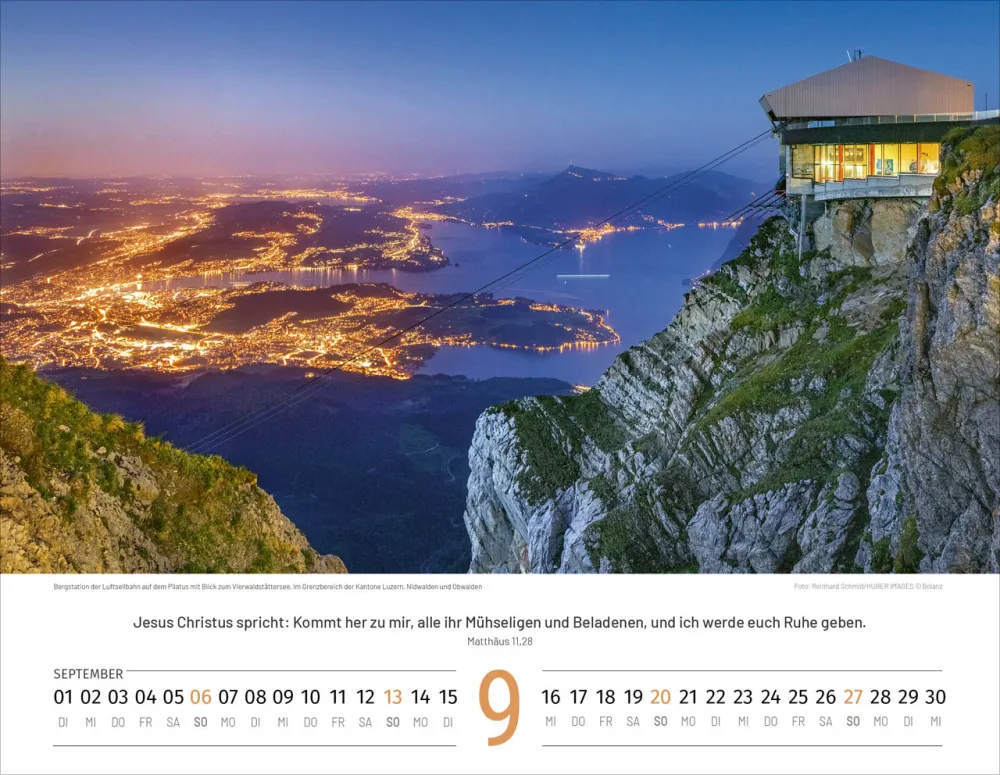 Calendrier Paysages Suisses - allemand