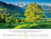 Calendrier Paysages Suisses - allemand