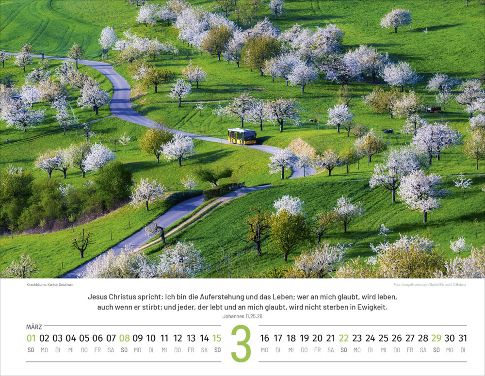 Calendrier Paysages Suisses - allemand