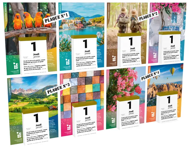 Calendrier Bonne Semence Français bloc & plaque