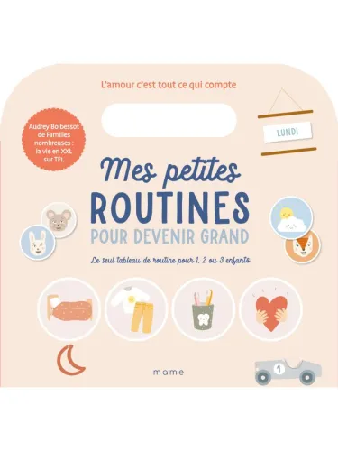 Mes petites routines pour devenir grand - Une planche de stickers électrostatique