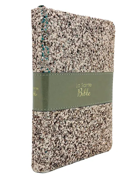 Bible Segond 1910 - compact - bronze doré - paroles de Jésus en rouge - ferm. eclair.