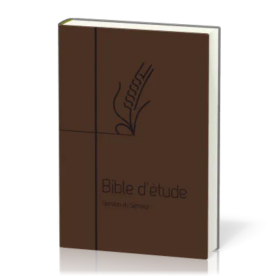 Bible d'étude Semeur 2015 couverture souple brune tranche blanche