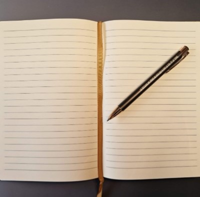 Carnet A5 rigide, liège et toile blanc écru Jr 31.3