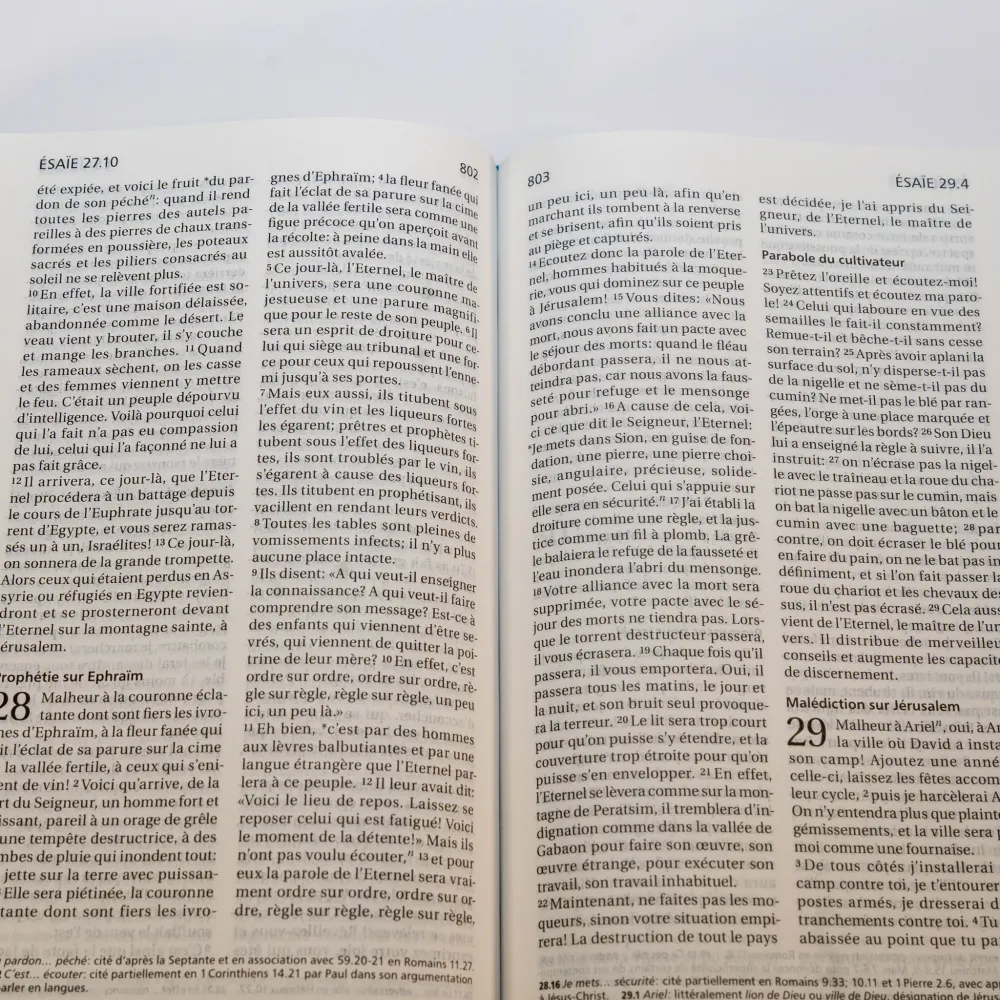 Bible Segond 21 compacte - Couverture rigide Skivertex bleu nuit