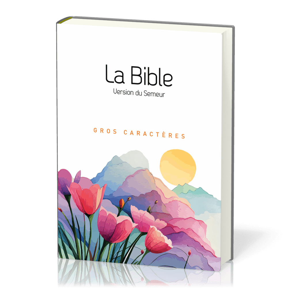 Bible Semeur 2015, gros caractères, blanche illustrée, tranche blanche