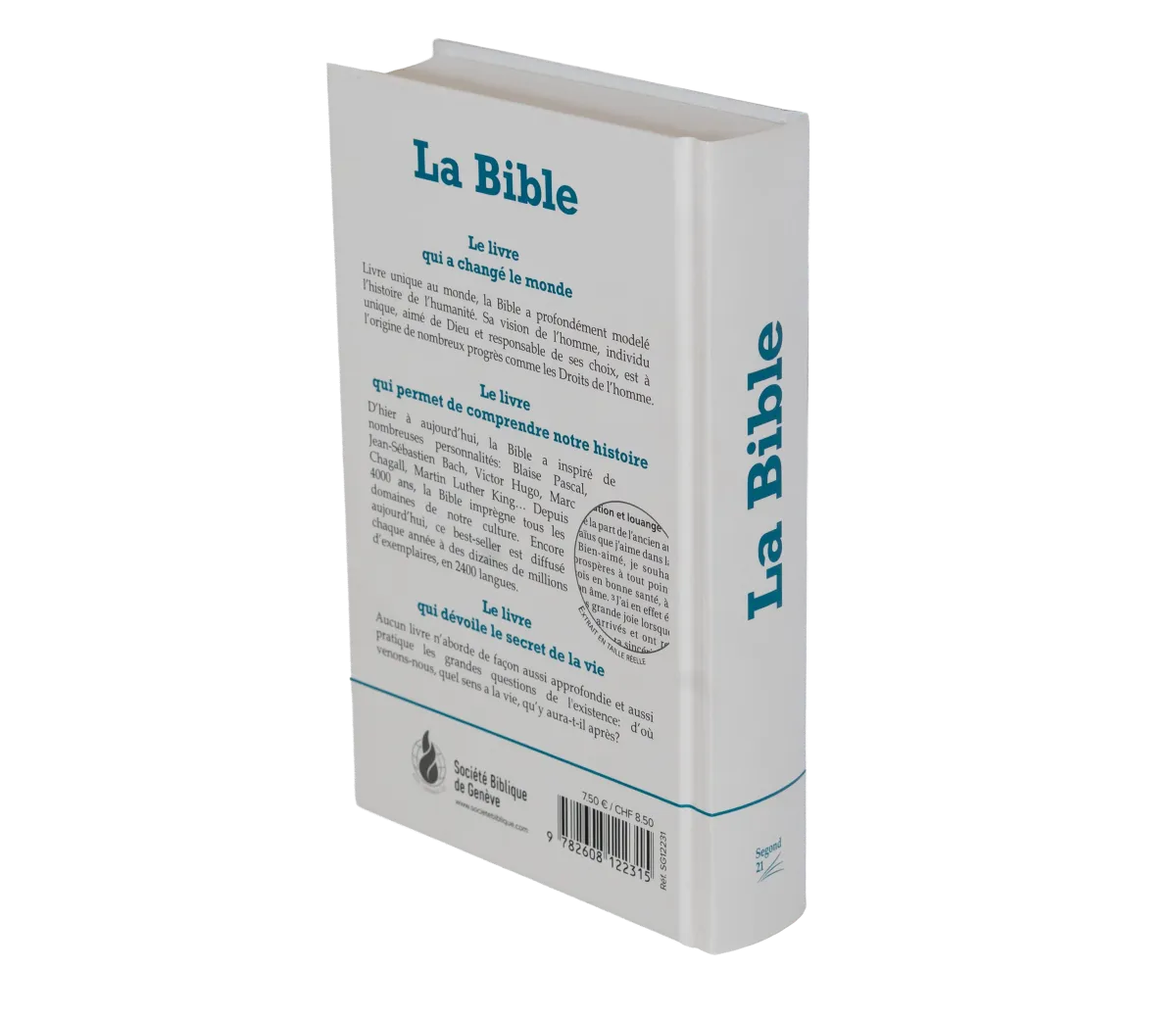 Bible Segond 21 compacte - Couverture rigide imprimée