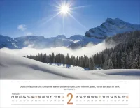 Calendrier Paysages Suisses - français