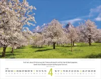 Calendrier Paysages Suisses - français