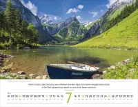 Calendrier Paysages Suisses - français