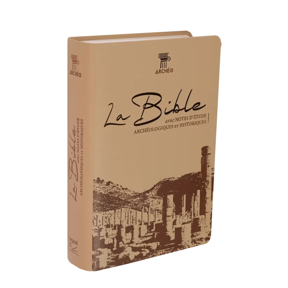 Bible Segond 21 archéologique - couverture souple Vivella café et bronze