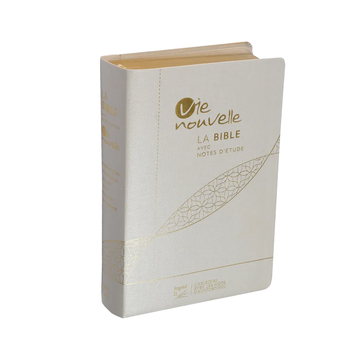 Bible Segond 21 Vie Nouvelle - souple - toile blanc - tranches or