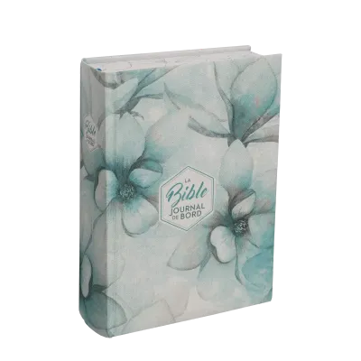 Bible Segond 21 Journal de bord - couverture rigide, toile imprimée motifs, jaspage
