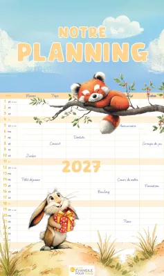 Calendrier Notre planning - mural