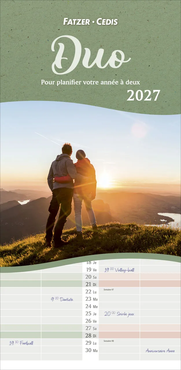 Calendrier Duo