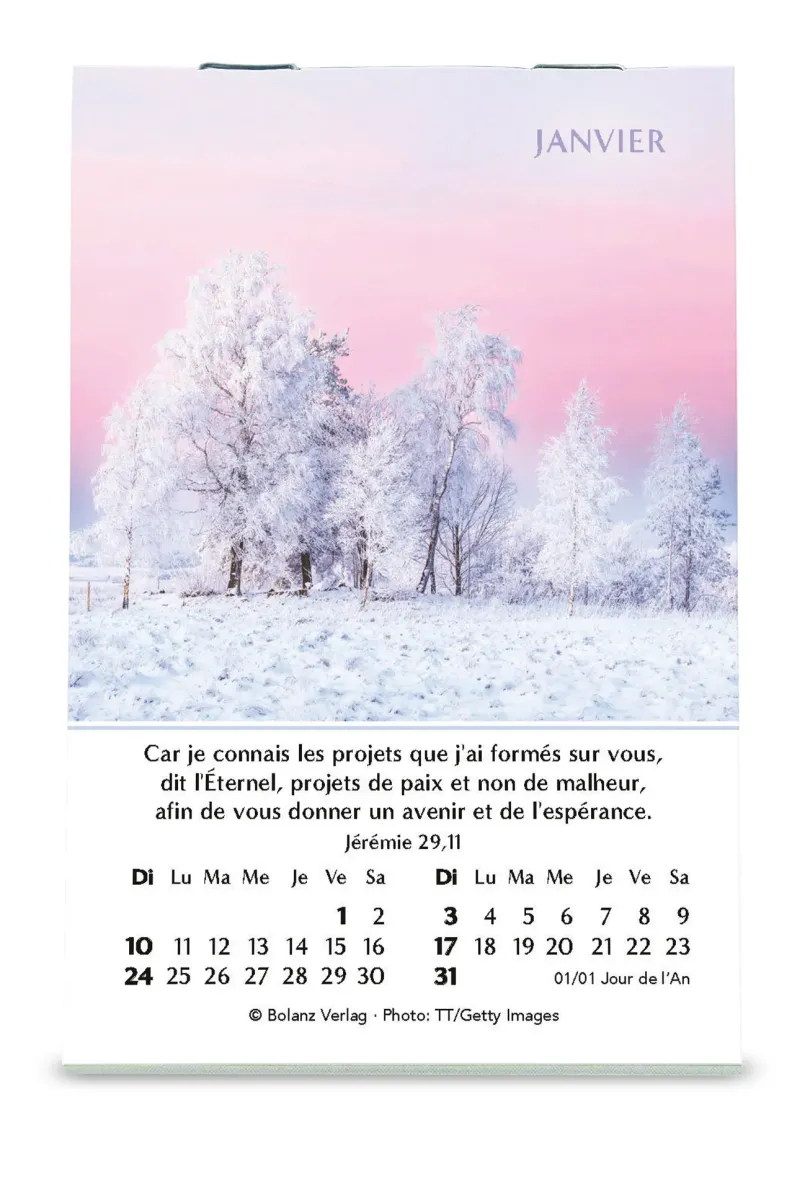 Calendrier Espérance - mini