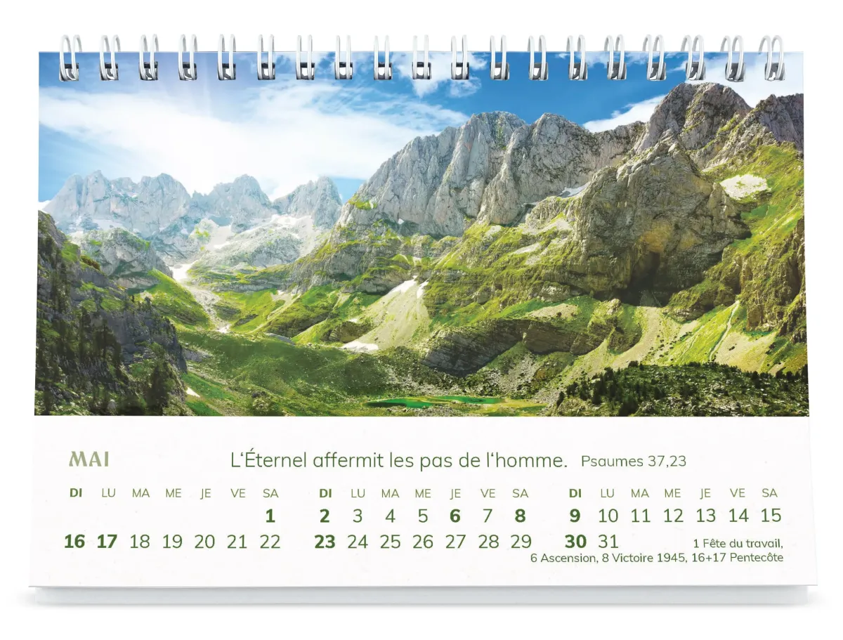 Calendrier à poser - Mini-Panorama